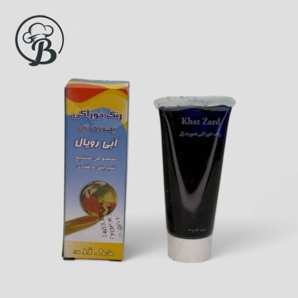 رنگ ژله ای آبی رویال خط زرد