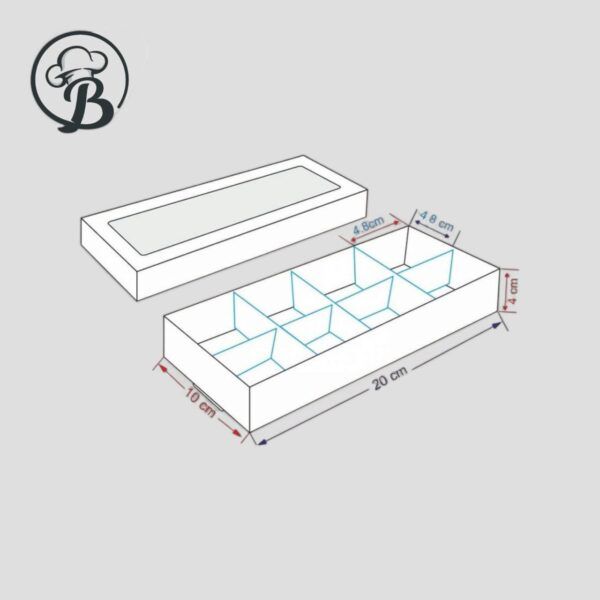 جعبه شکلات و شیرینی ۱۰ در ۲۰ ارتفاع ۴