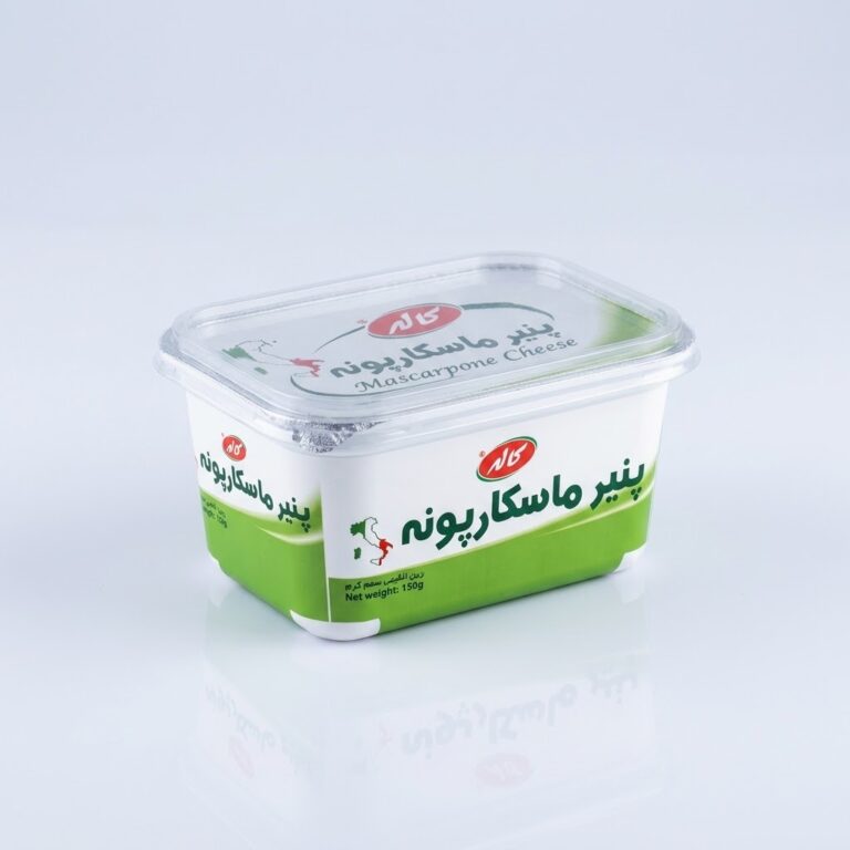 پنیر ماسکارپونه 350 گرمی، مناسب برای دسرها و شیرینی‌ها.